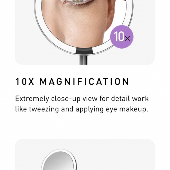 simplehuman•  Sensor Mirror brushed stainless steel, mini, rechargeable - Picture 3 of 8